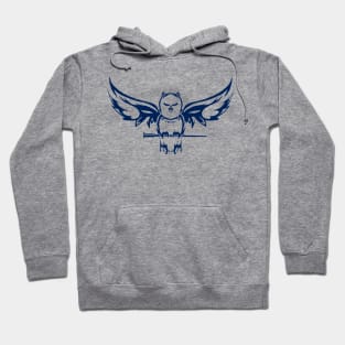 Small Blue Owl Hoodie